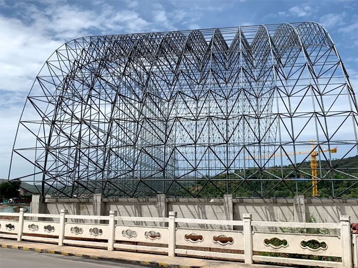 湖南山寨矿储煤棚网架